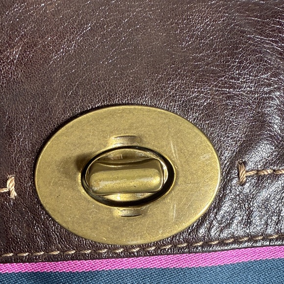 Coach Legacy Stripe Varsity Tote Bag Multicolor Canvas & Brown Leather –  12613 - Picture 6 of 16